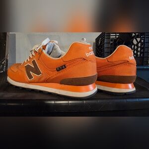 New Balance Men's Orange and Brown Sneakers